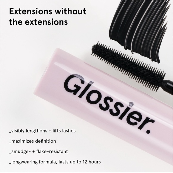 Glossier Lash Slick Lift and Lengthening Mascara in Black - Picture 2 of 4